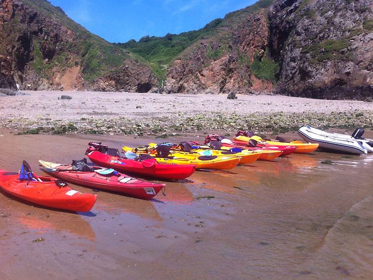 Adventure Sark Kayaking Beach